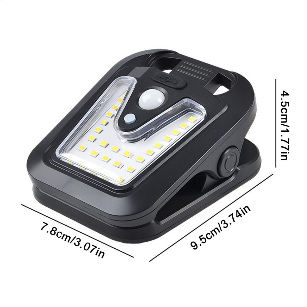 Outdoor Solar Motion Lights USB Auto On/Off Clip Lamp Waterproof 4 Modes RV Solar Lights Camp Outdoor Motion Sensor Clip Lights