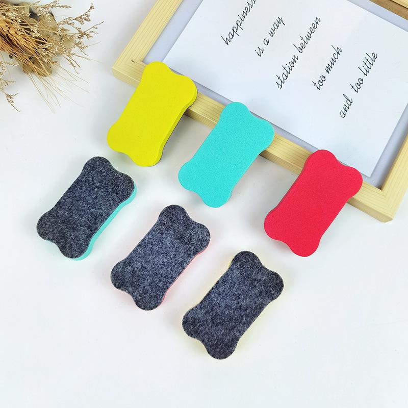 EVA Felt Plush Cloth Dog Bone Magnetic Whiteboard Eraser for Kids