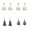 Ghost Black Skeleton Tree Earrings Ear Hook Gothic Jewelry Accessories  Decoration