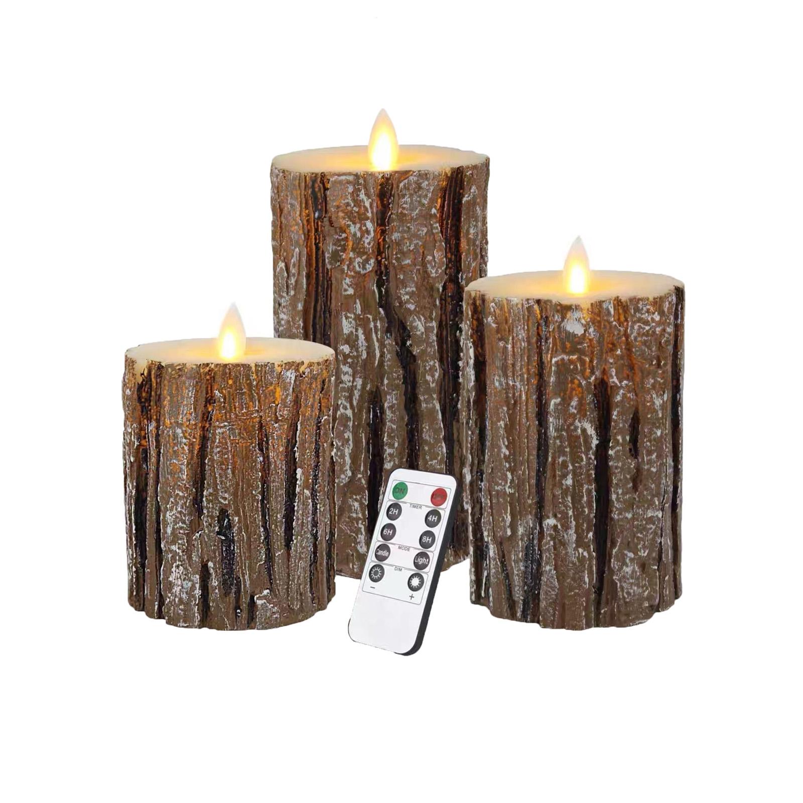 

Беспламенные свечи, Набор из 3 светодиодных свечей One Size