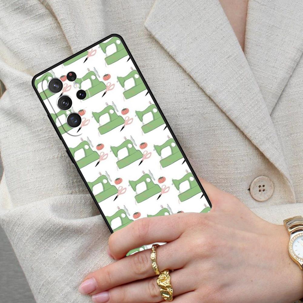Sewing Machine SOFT Cell Phone Case for Samsung Galaxy S26 Ultra S25 S24 S23 S22 S21 S20 Note10 Cover