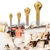 4pcs Coated Countersink Deburring Drill Bit Set for Steel Aluminum Wood and Plastic Taper Hole Cutter Chamfering Tools