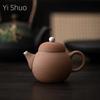 Empty Zhai Old Rock Clay Siting Teapot Japanese Style Coarse Pottery Handmade Silver Gilded Household Tea Kettle Tea Infuser