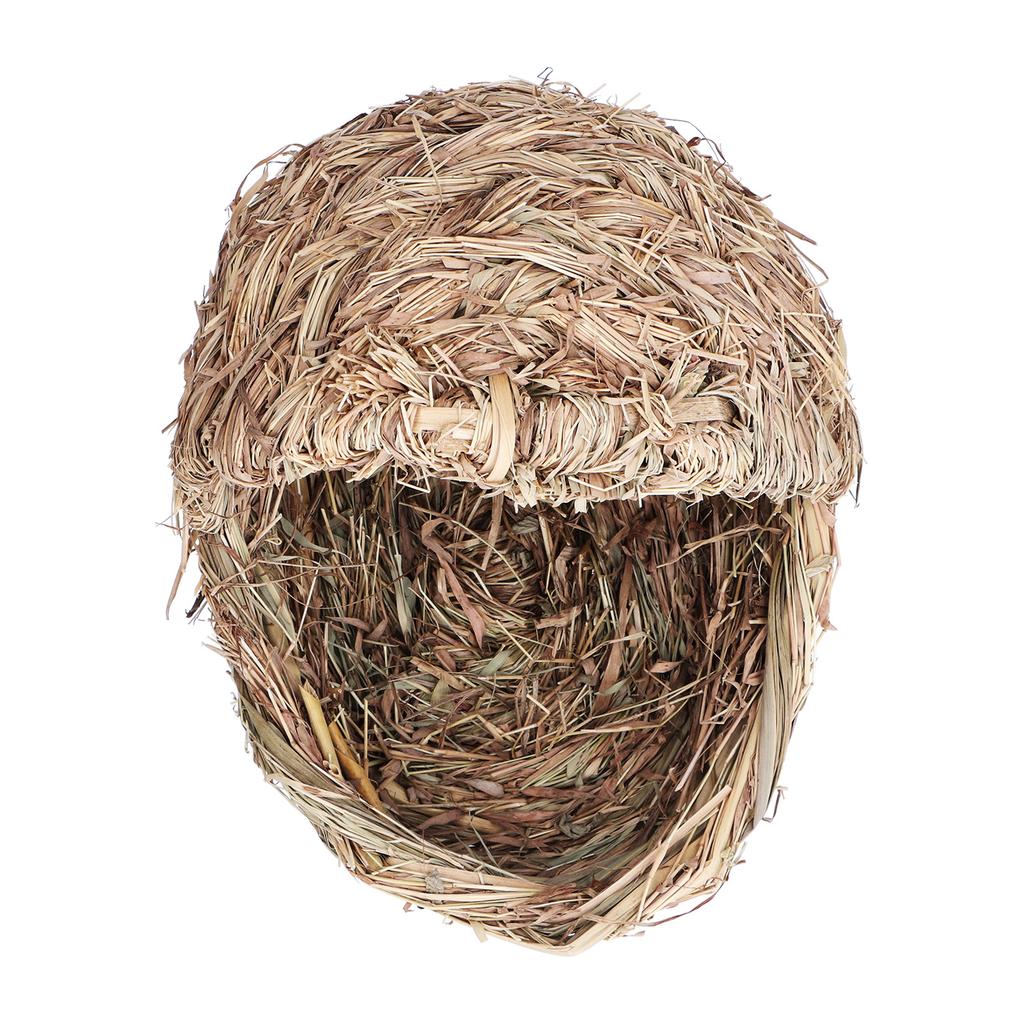 Hand Woven Pet Bed Slipper Shape Hand Made Grass Hamster Bed for Hamsters Guinea Pigs Rabbits and Cats