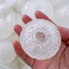Transparent Fidget Ball Toy Handheld Shell Crystal Textured Clear Hollow Squeeze Ball  Handheld Toy