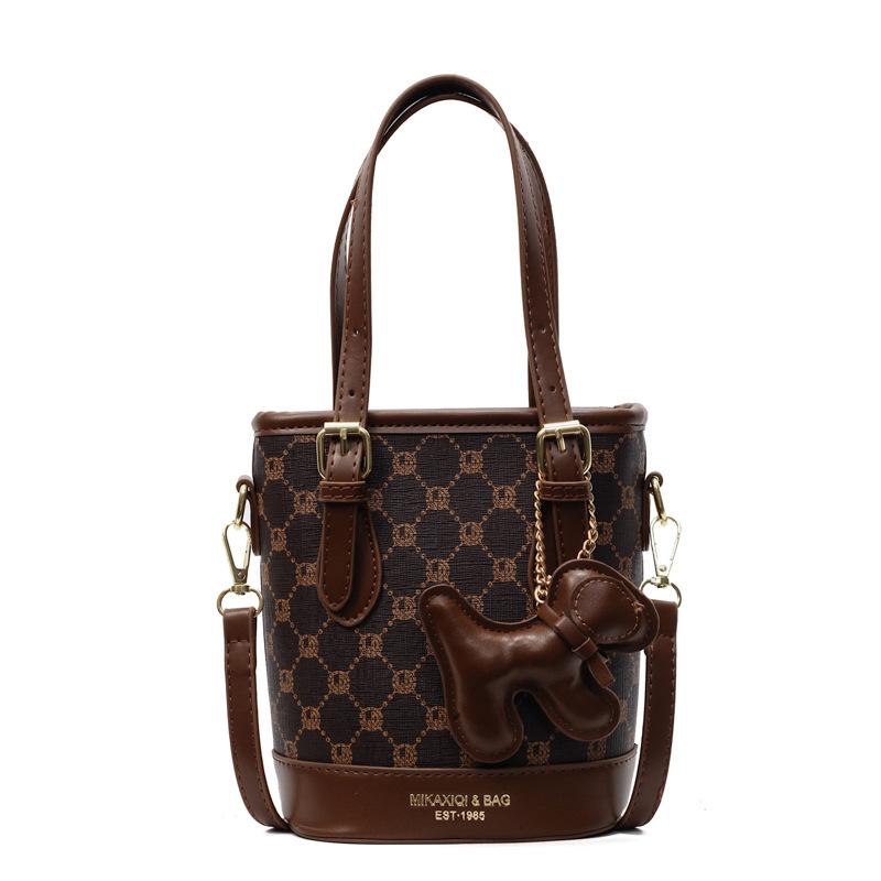 

Модная женская сумка через плечо no pendant темно-коричневого