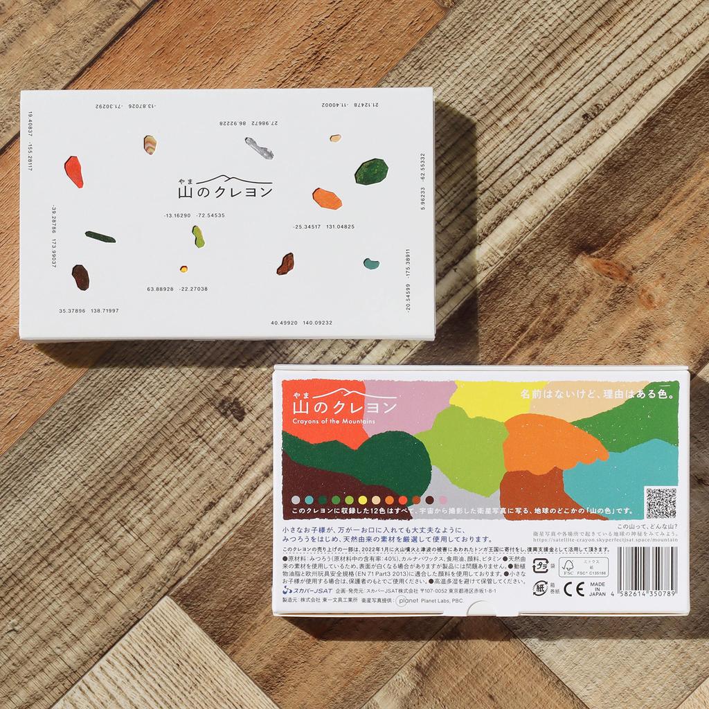 Mountain 12 Unnamed Colors Selected from Satellite Images of the Mountains Crayons World's