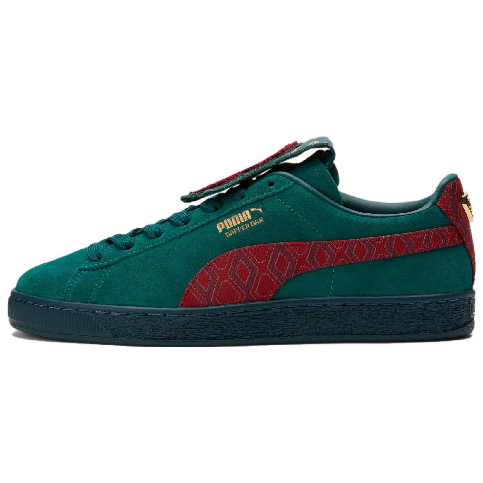 

Кроссовки унисекс Puma Dapper Dan x Suede Jacquard Print - Varsity Green Intense-Red 390988-02 42.5