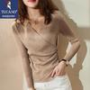 TUCANO Women's V-Neck Asymmetrical Wrap Knit Sweater