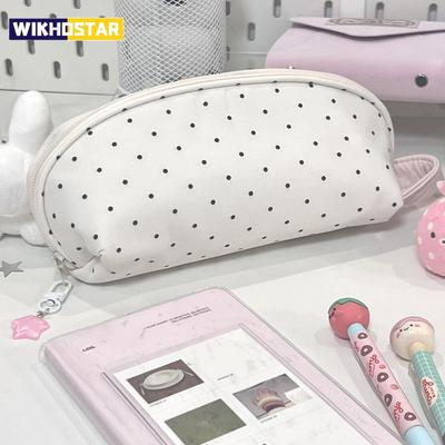 INS Polka Dot Federmäppchen Muschelform Multifunktionale Schreibwaren Aufbewahrungstasche Große Kapazität Stifttasche Geschenk für Schüler