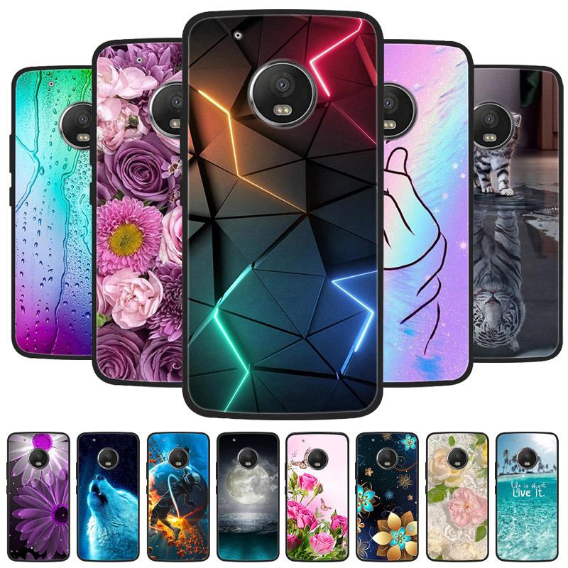 Pro Motorola Moto G5 Plus Pouzdro Černý Kryt Lev Vlk Silikonový Měkký Zadní Kryty Pro Moto G5 Plus Pouzdro Na Telefon G5+ Ochranný Kryt