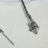 Fashionable Adjustable Metal Cage Necklace Crystal Holder Pendant Neckchain For Men Women Stylish Jewelry Accessories