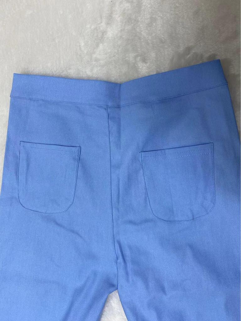 Pantalon décontracté ajusté et élastique couleur bonbon