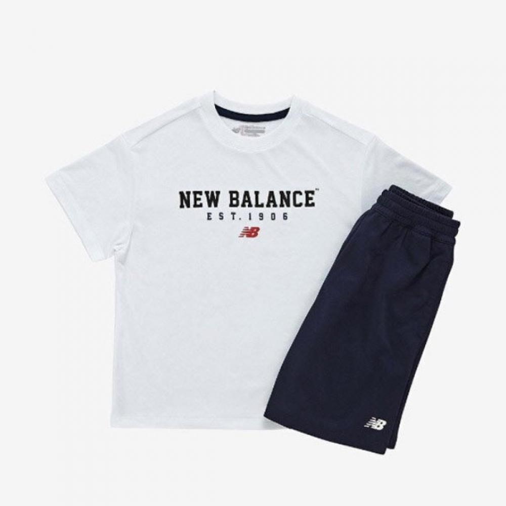 

New Balance Kids SporTs PolyesTer OuTfiT SeT T shirT Nk9yf2834u 10 120/size