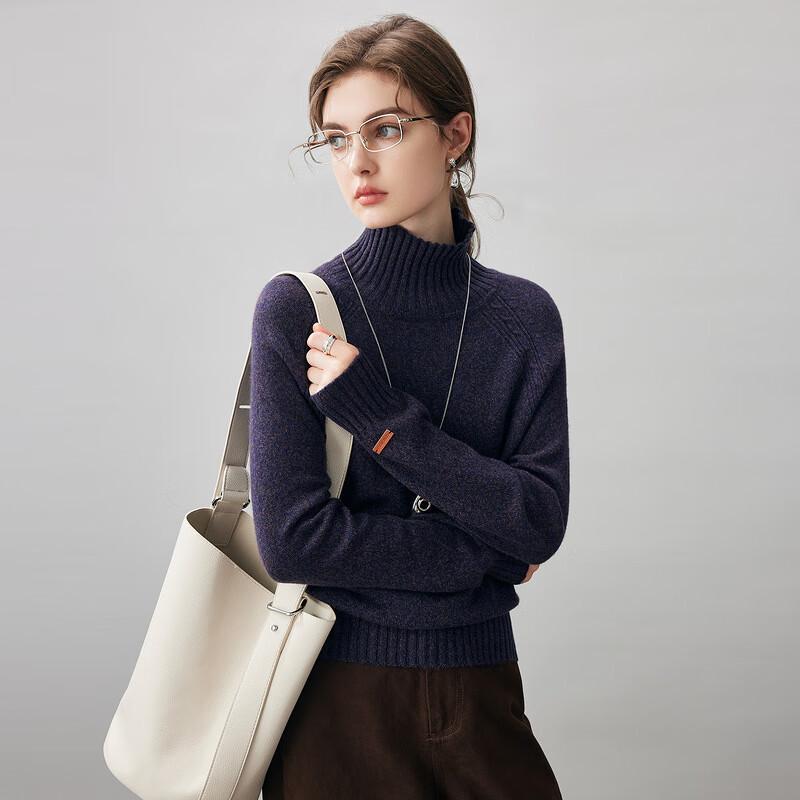 Komongboka 2025 Autumn/Winter Women's Cashmere Half-Neck Sweater