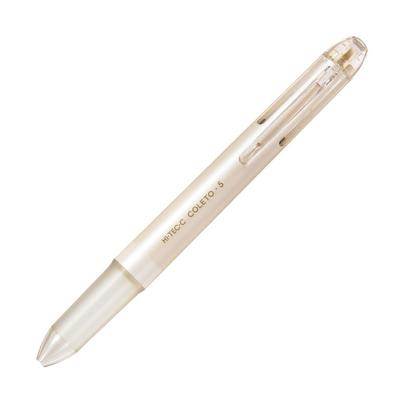 Pilot C Coleto Cream Set Hi-Tec Multifunktionsstift, 5-farbig, Perlmutt, 10 Stück (LHKCG250C10CMP)