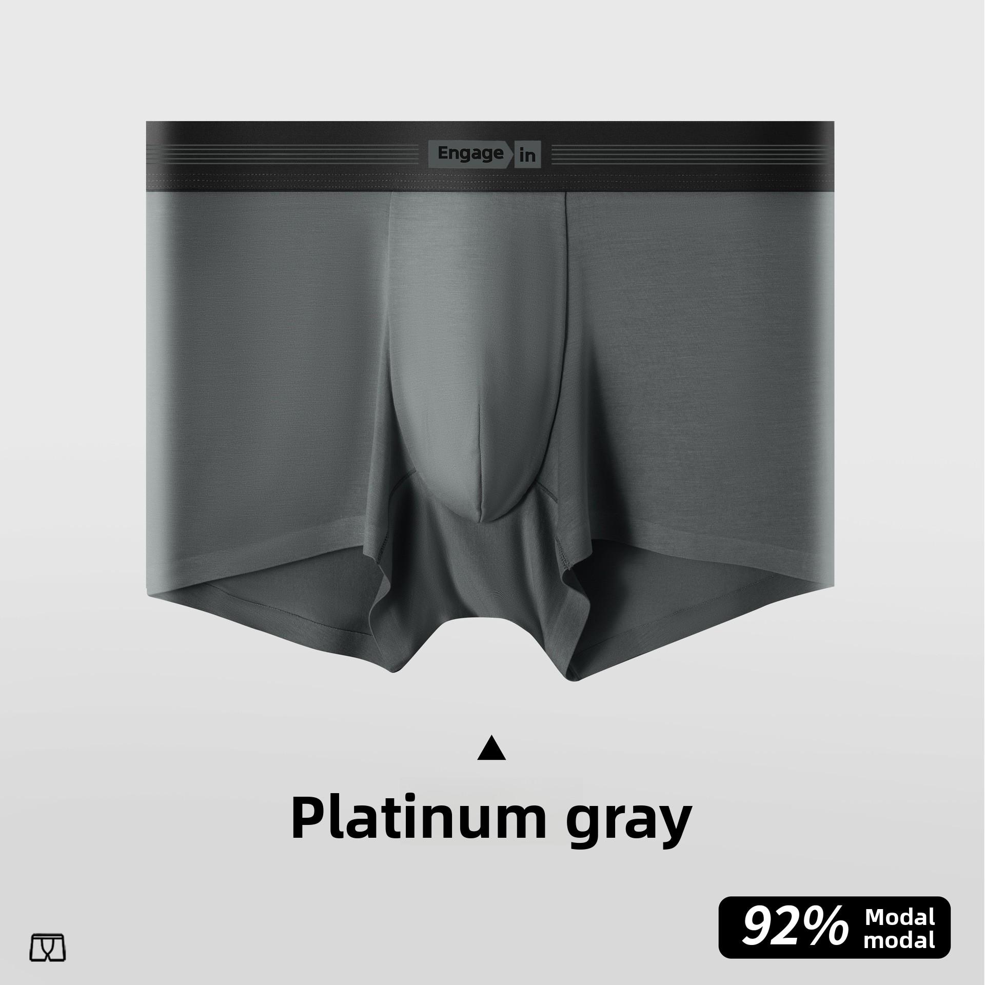Men s Spring and Summer New 10A Goji Berry Antibacterial Inner Lining Seamless Flat Angle Underwear L