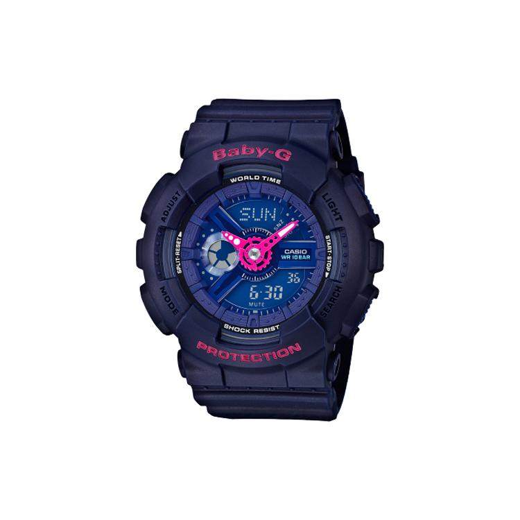 CASIO Women s BABY-G Blue Watch BA-110PP-2A BA-110PP-2A Blue Purple Watch Dial