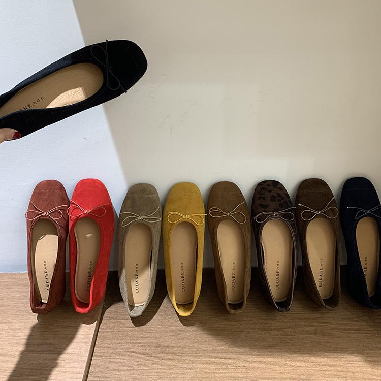 Fashion Ballerinas Woman 2025 Female Shoes Soft Autumn Bow-Knot Ballet Comfortable Dress Retro Fall Butterfly Flat Butterfly-knot