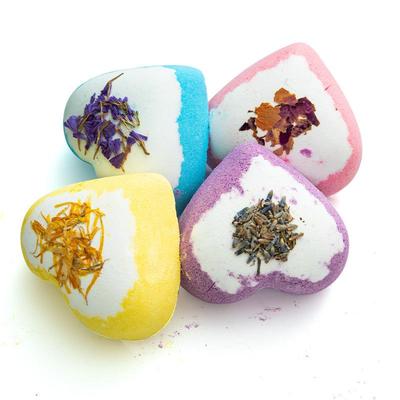 100g Heart Bath Salt Balls, Funny Bubble Bath Bombs Salt
