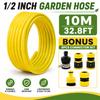 5/10/20m PVC Garden Hose 1/2 Inch, Flexible Anti-Kink Leak-Proof Water Hose for Home Garden Balcony Car Wash Watering