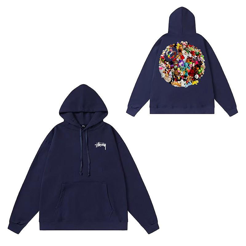 Mens Oversized Hooded Sweatshirt With Letter Print Heavyweight Cotton Winter Streetwear Style
