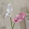 EVA Material Flowers Artificial Calla Lily Flowers, Flexible Branches Realistic Faux Flower, Retro Home Decor Soft Touch Fake Lilies for Wedding