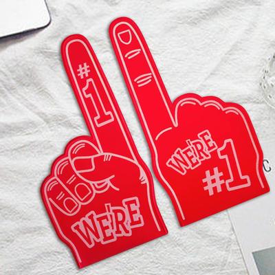 1PCS Big Hand Gloves Palm Victory Gesture No. 1 Games Cheer Gloves Cartoon Giant Cheering No. 1 Finger Sports Party Favors