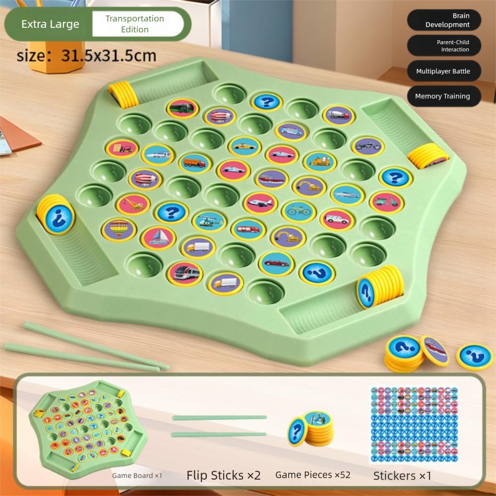 with 60 Patterned Cards Memory Flip Chess Fruit Flip Memory Game Animal Flip Chess