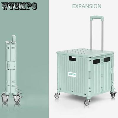 Shopping Trolley Portable Foldable Camping Trolley Large Capacity Shopping Trolley Household Outdoor Storage Box