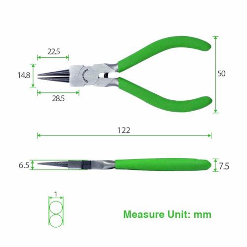 SPEEDWOX 122mm Micro Round Pliers, Miniature Long-Nosed Loop Pliers, Wire Loop Pliers, and Micro Pliers for Rounding and Pin Bending. Lightweight and