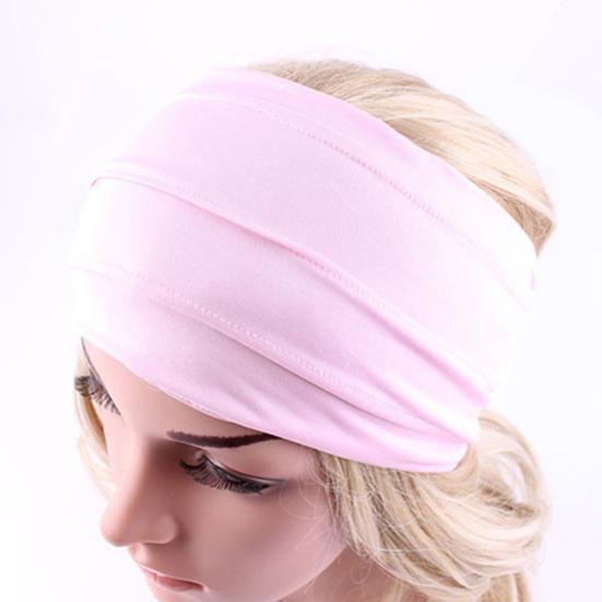 Women's Fashion Sports Stretch Wide Headband Head Wrap Yoga Hair Band Turban