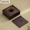 Chinese Bamboo Teapot Warmer Coffee Pots Candle Base Heater Stove Teapot Tea Stove Milk Warmer Stand Kung Fu Set Accessories