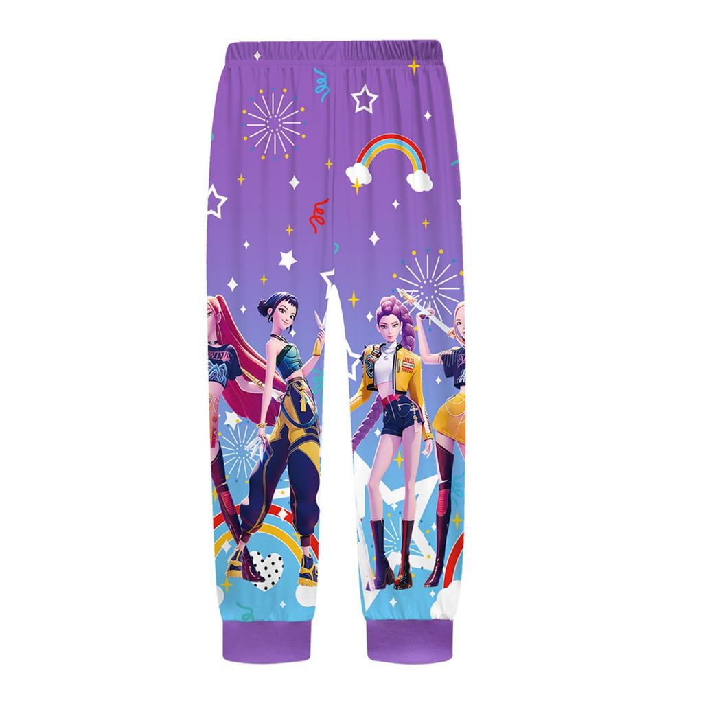 Children's Witch  Girls Printed Suit Long Sleeve Pants Suit