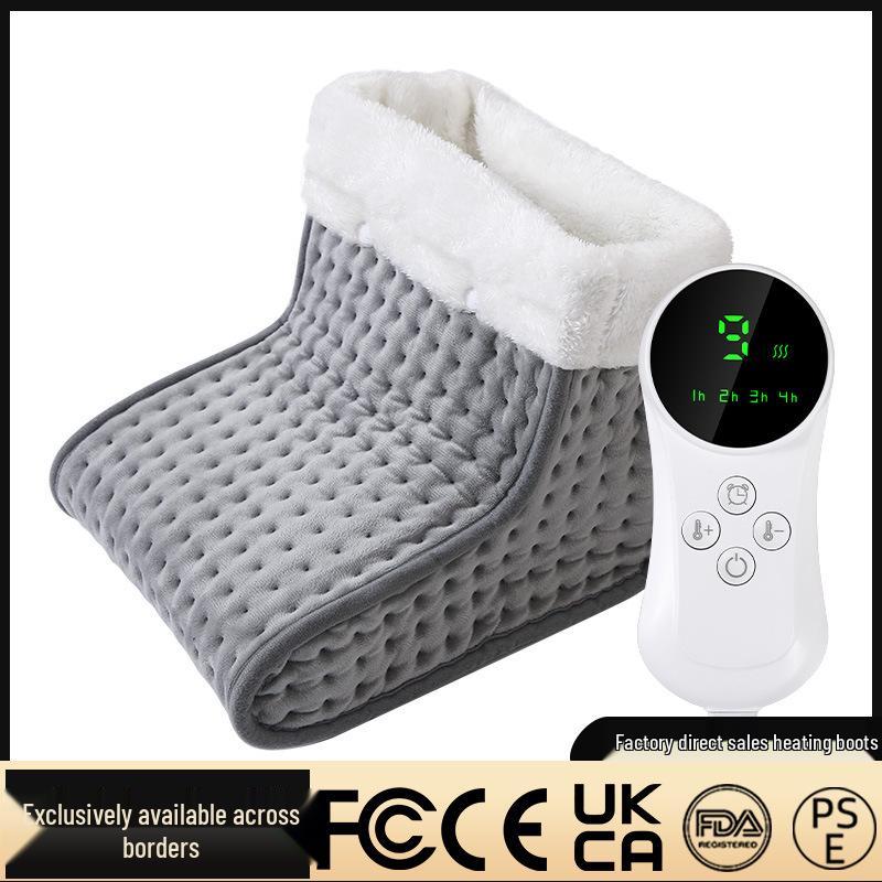 

Умная электрическая грелка для ног с цифровым дисплеем и автоматическим контролем температуры Gray US-110V