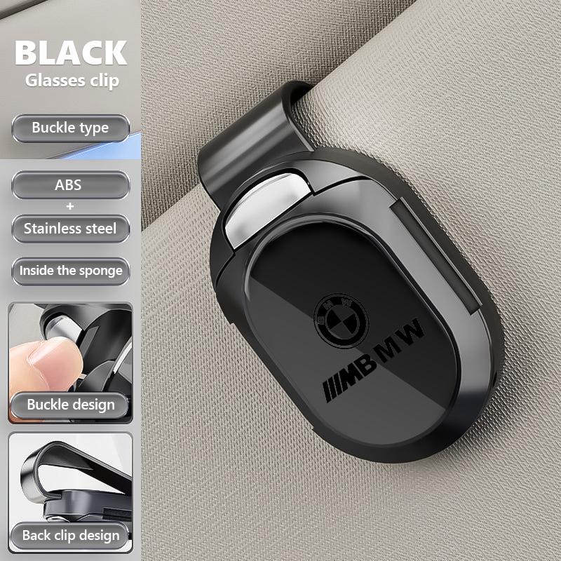 Universal Car Sunshade Sunglasses Storage ID Card Glasses Clip For BMW M F10 F20 F30 F40 F15 F25 F26 F31 F49 E62 E83 E84 LL3