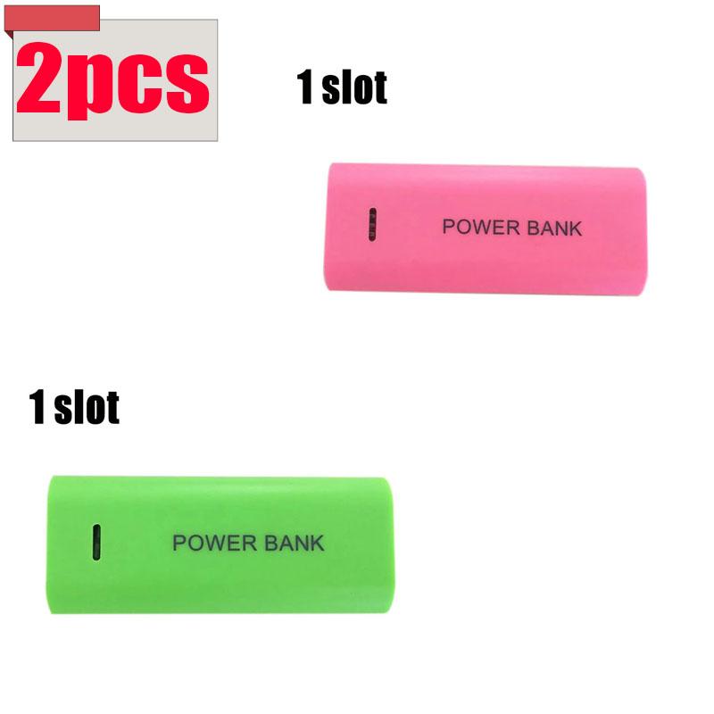 NEW! Portable Power Bank Case DIY 2Cell 18650 Battery Box For Smart Phone Charge 5V 1A For 18650 Battery With Indicator Light