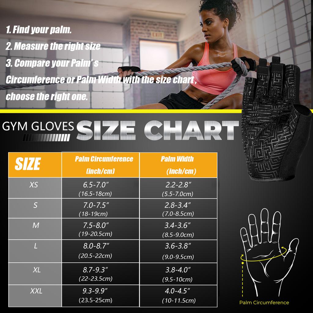 Rukavice na posilovnu Sport Fitness Rukavice Prodyšné Protiskluzové Rukavice na vzpírání Muž Žena Dlaň Ochranné rukavice pro kulturistiku na závaží