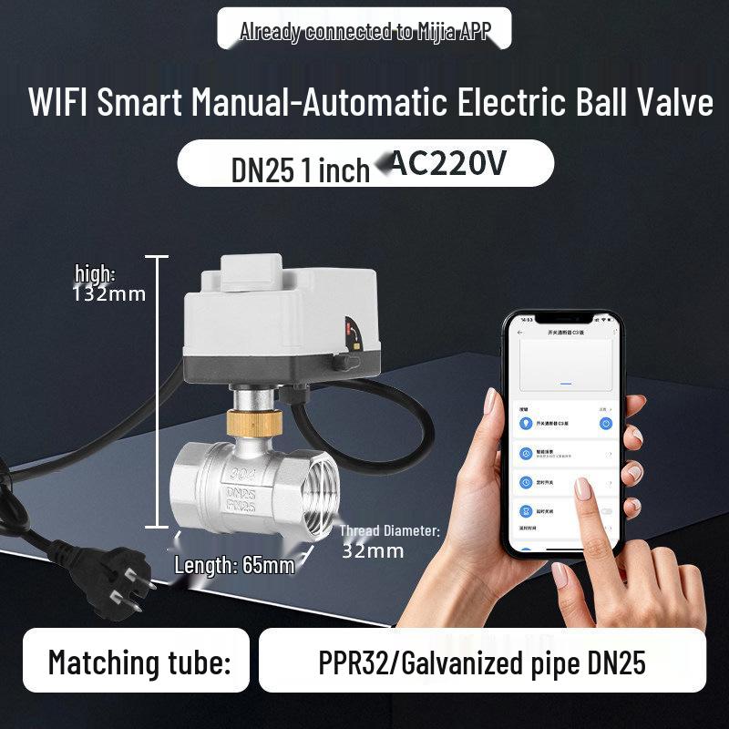 WiFi Smart Electric Ball Valve with Remote Control Timer for Automatic Irrigation