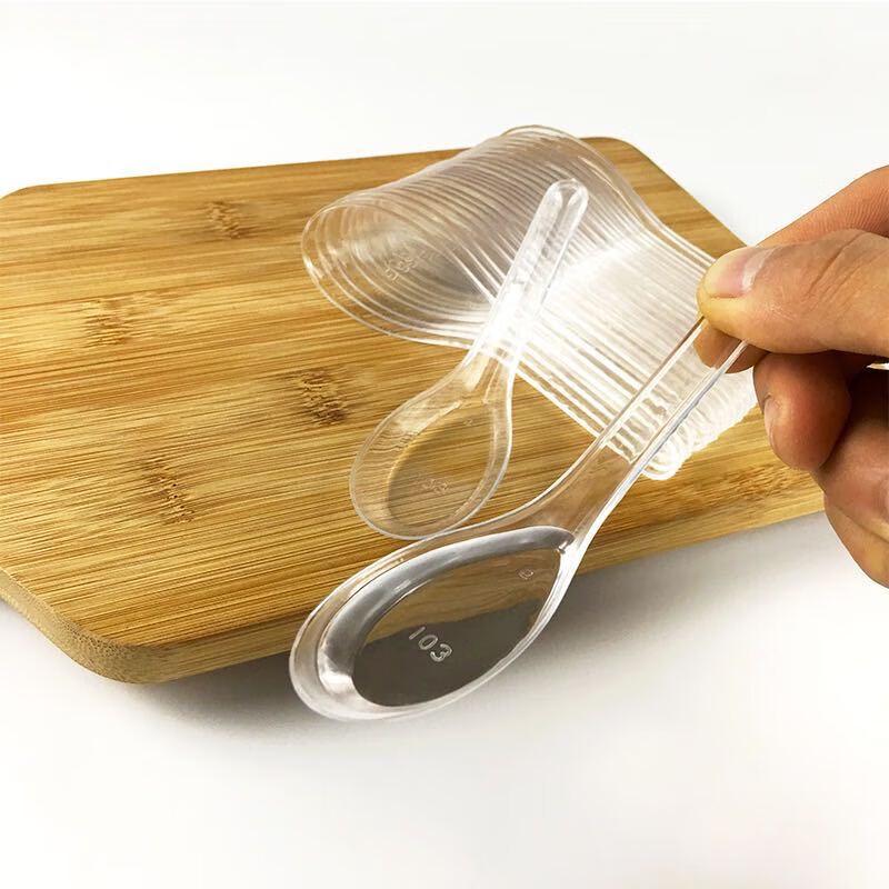 Horned Pansy S103 Thickened Disposable Plastic Spoons