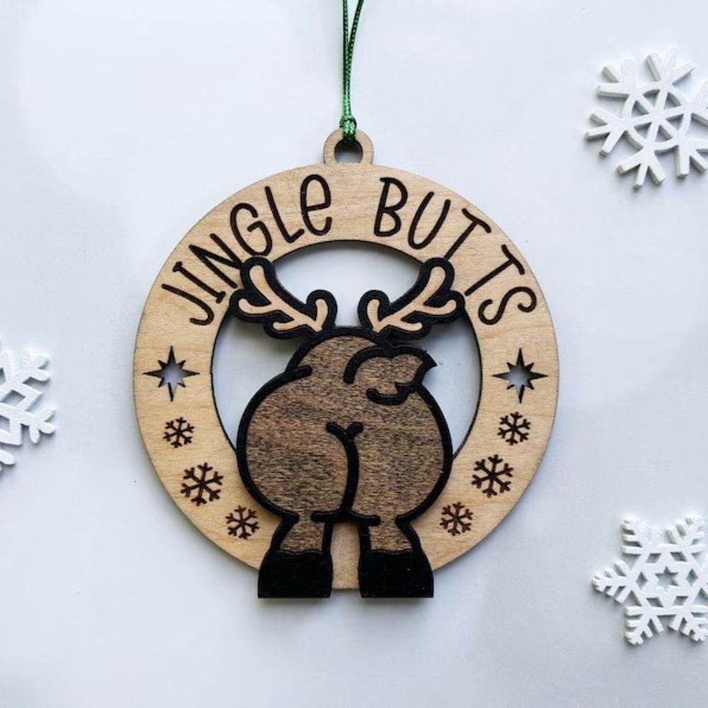 

Merry Christmas Tree Hanging Ornament Santa Clause Wooden Tags Christmas Supplies