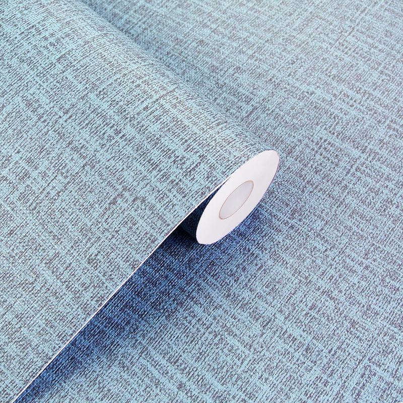 Self-Adhesive Waterproof Linen Texture Wallpaper for Bedroom and Living Room