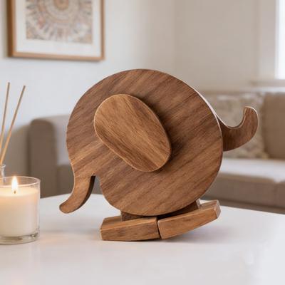 Hase Dekoration Nordischer Stil Handgefertigt Gehend Holztier Statue Anti-Verformung Zuhause Büro Klassenzimmer Dekoration