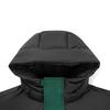 Li Ning Color Block Zipper Letter Hooded Versatile Down Jacket Unisex Outerwear AYMV435-4