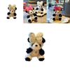 Charming Plush Panda Keychain With Bow Soft Material Perfect For Girls Accessories