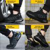 Men's Safety Shoes Air Cushion Men's Work Shoes Lightweight Breathable Work Footwears Protection Steel Toe Shoes Anti-puncture