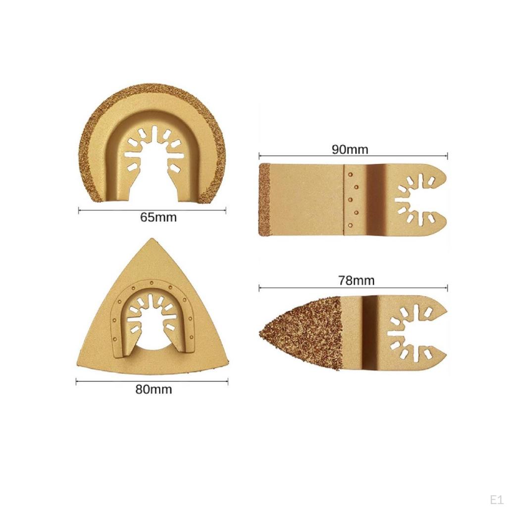 4 Pieces Oscillating Multi-Function Tool Blade Gold-Colored Grout Removal Exact