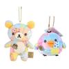 7/12cm Patchwork Limited Rilakkuma Bear Plush Keychain Kiiroitori Doll Pendant Cute Relax Bear Cartoon Decoration Holiday Gift