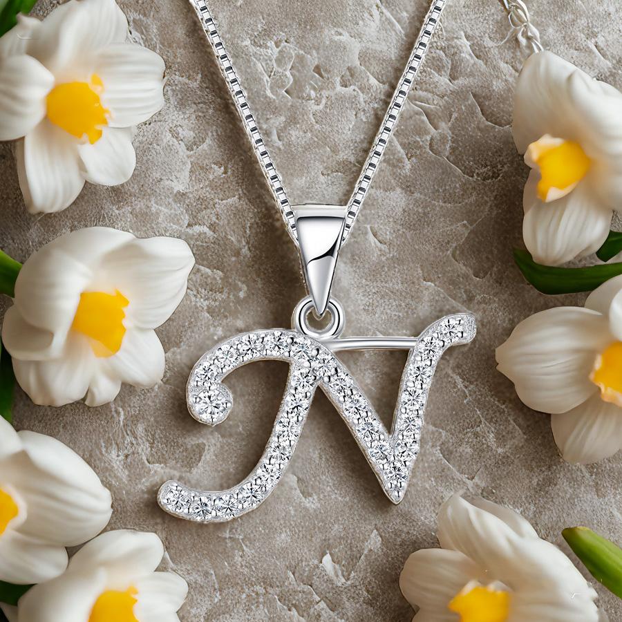 26 English Letters Necklace for Women Fashion Collarbone Chain Short Jewelry Necklace Pendant