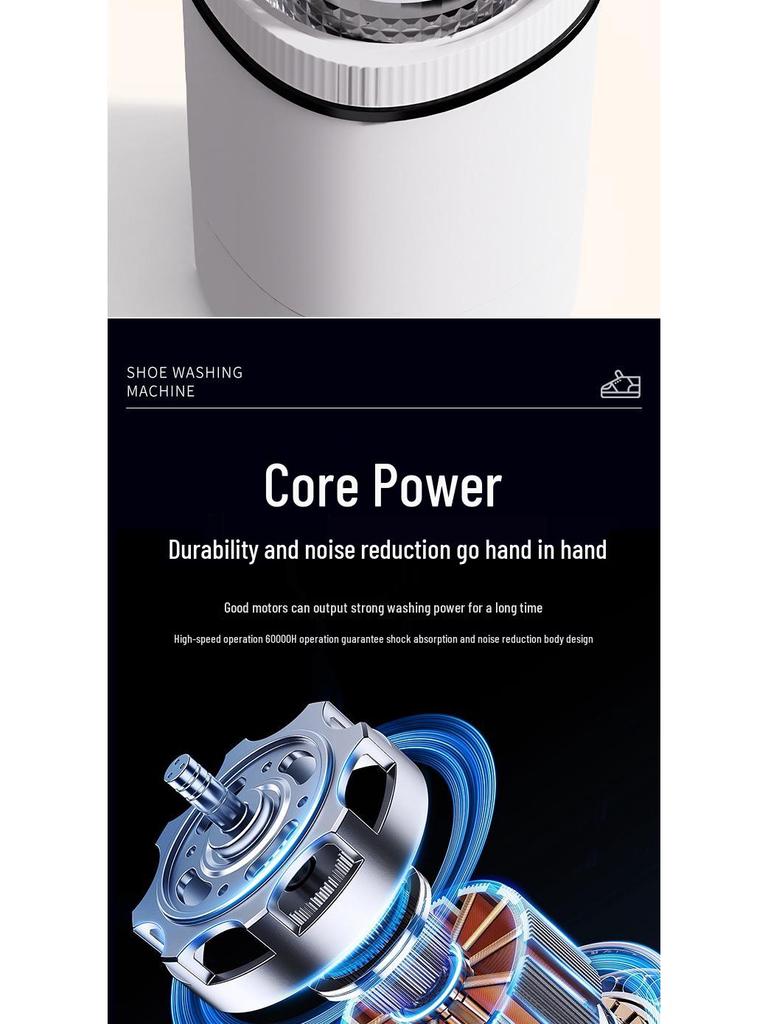 Spot Automatic Shoe Washer and Dryer: Silent All-Wall Dormitory Shoe Cleaning Machine.